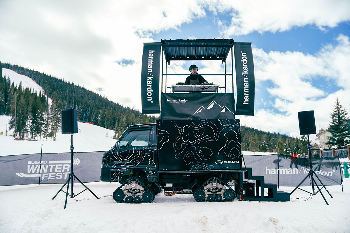 Hand-crafted branded objects designed for an outdoor brand activation
