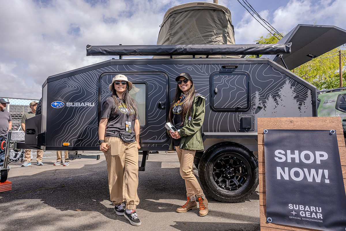Subaru Gear merchandise activation with branded trailer